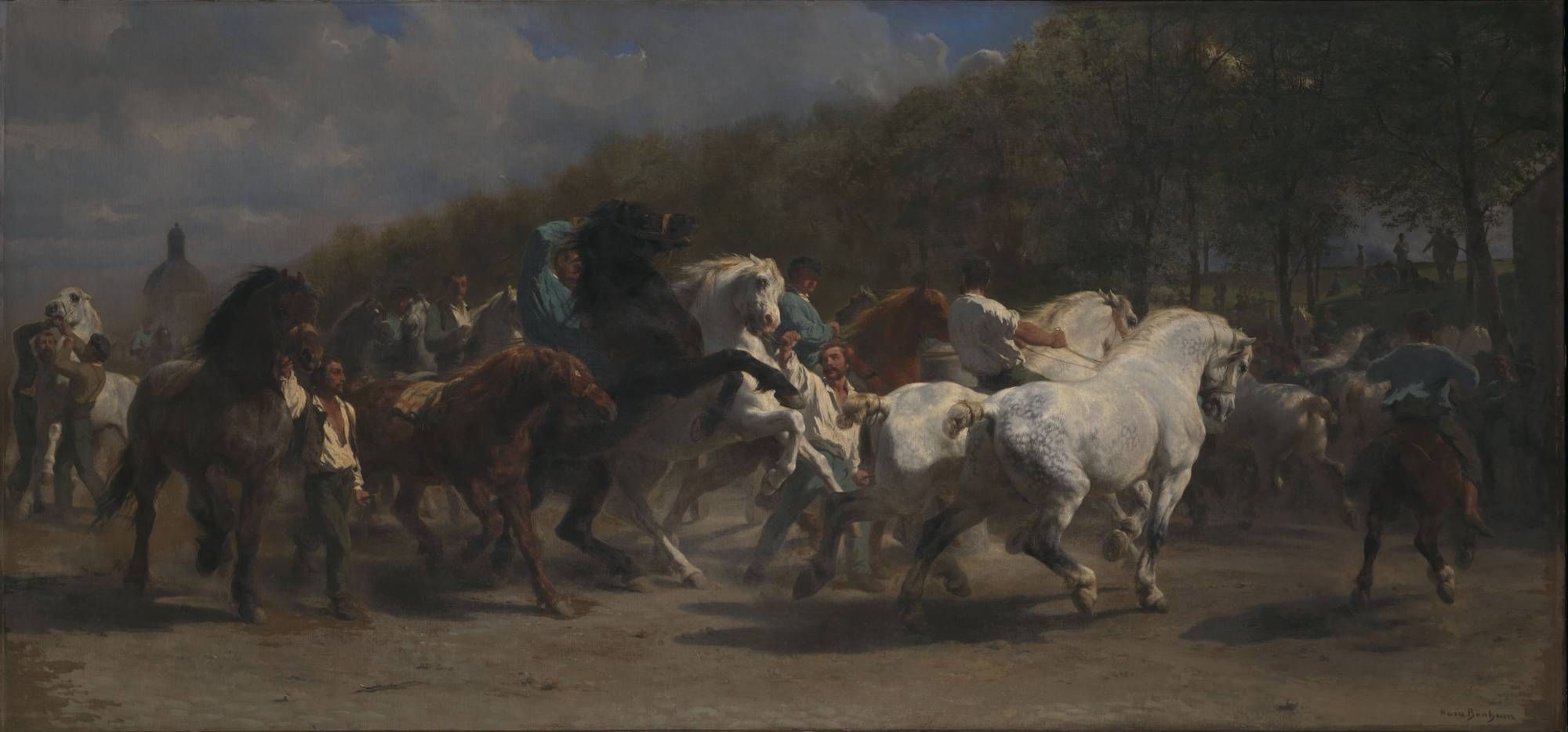 Rosa Bonheur, Le Marché aux chevaux, 1855, huile sur toile.