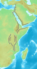 Systèmes montagneux du Proche-Orient à l'Afrique de l'Est en passant par le pourtour de la mer Rouge.